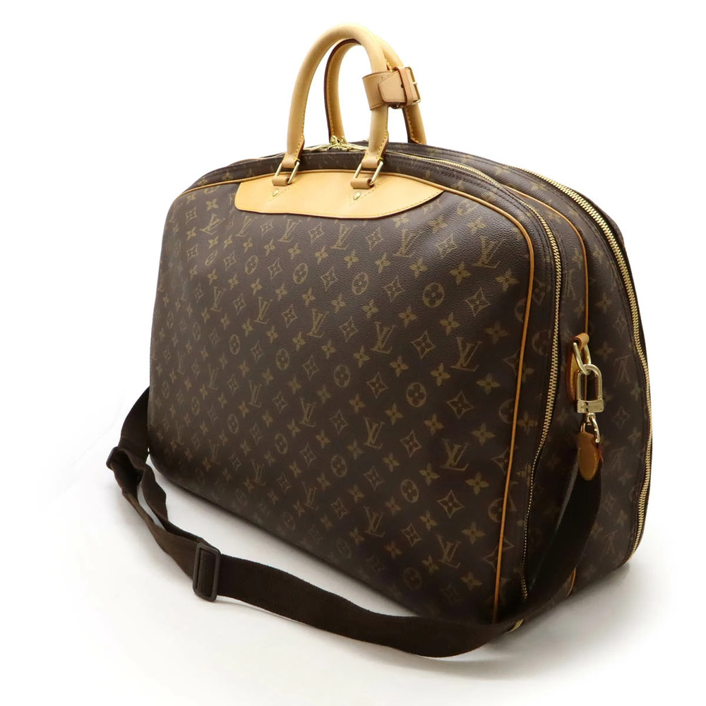 Louis Vuitton Shoulder Bag Alize Travel Poche Monogram de Boston Brown